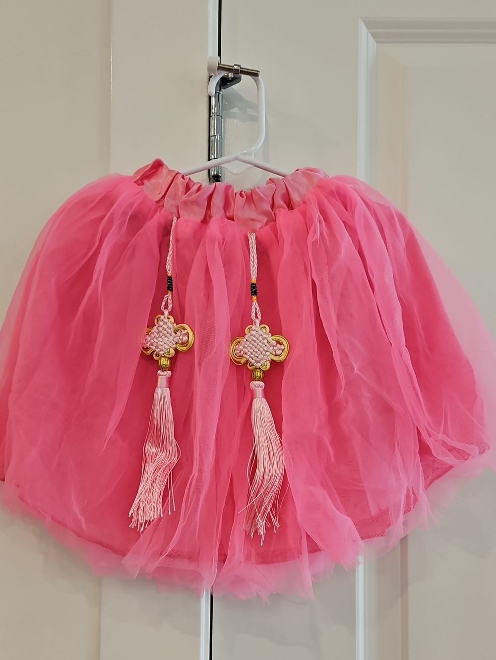 Kids pink tulle skirt